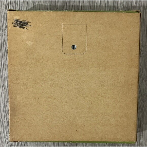 Vintage Metal Tole Ware Coasters In Original Box Green White Floral Set of 8 - Picture 7 of 13